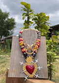 Collar corazón de hojalata