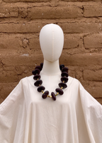 Collar corazón de mono con hematita