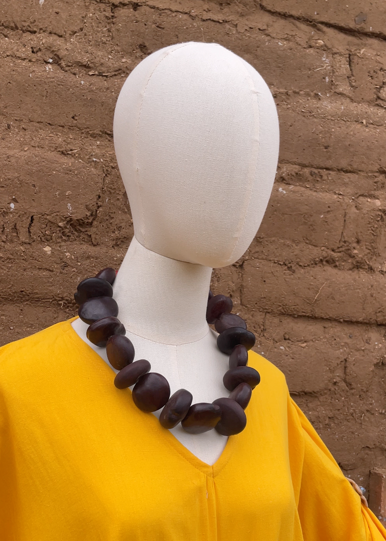 Collar corazón de mono continuo