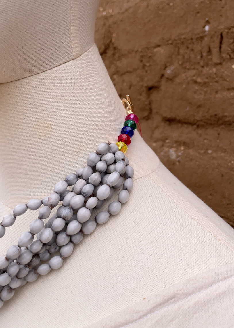 Collar lagrimas con angelito