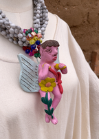 Collar lagrimas con angelito