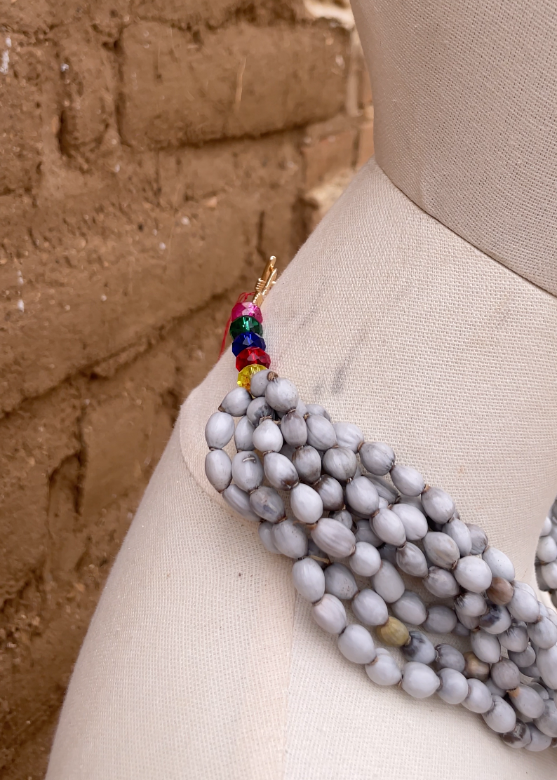 Collar lagrimas con angelito