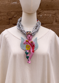 Collar lagrimas con angelito
