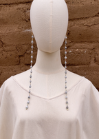 Aretes largos lágrimas