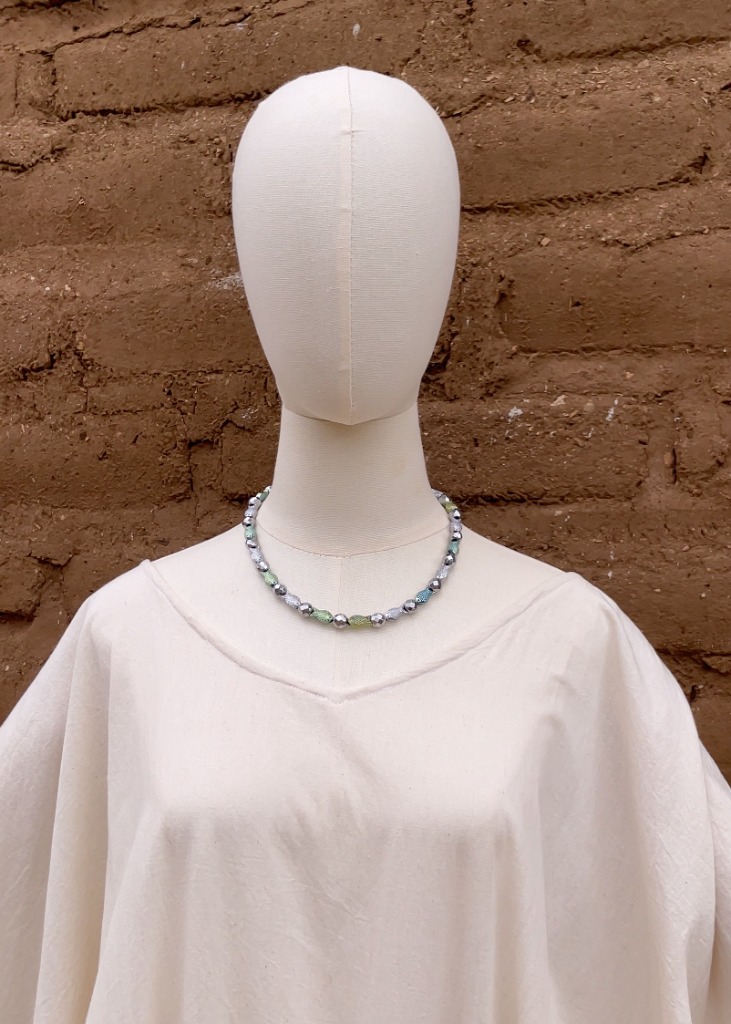 Collar multipeces plateados