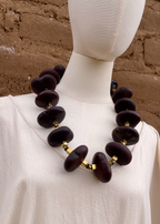 Collar corazón de mono con hematita