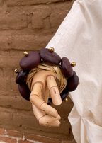 Pulsera de carrizo con corazón de mono