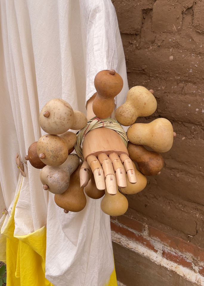 Pulsera de carrizo con bules