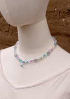 Collar camino de peces cristalinos pastel