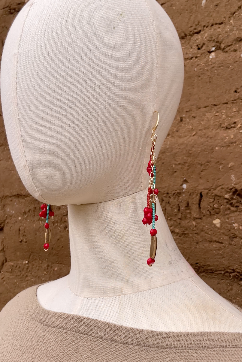 Aretes caminito de palitos