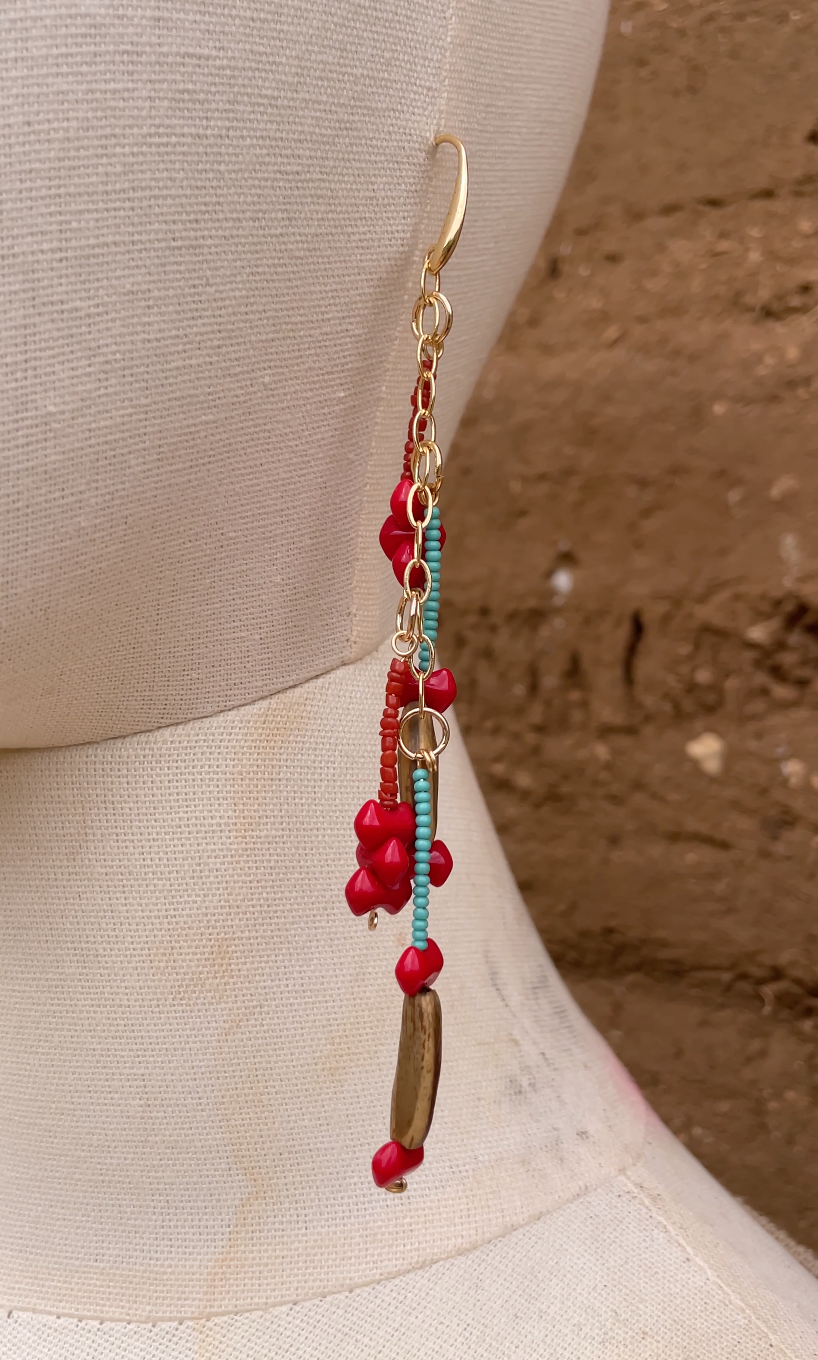 Aretes caminito de palitos