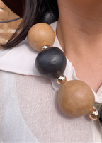 Collar de barro unicolor maxi