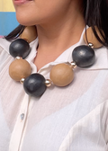 Collar de barro unicolor maxi