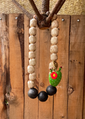 Collar nopalito con canastillas de palma