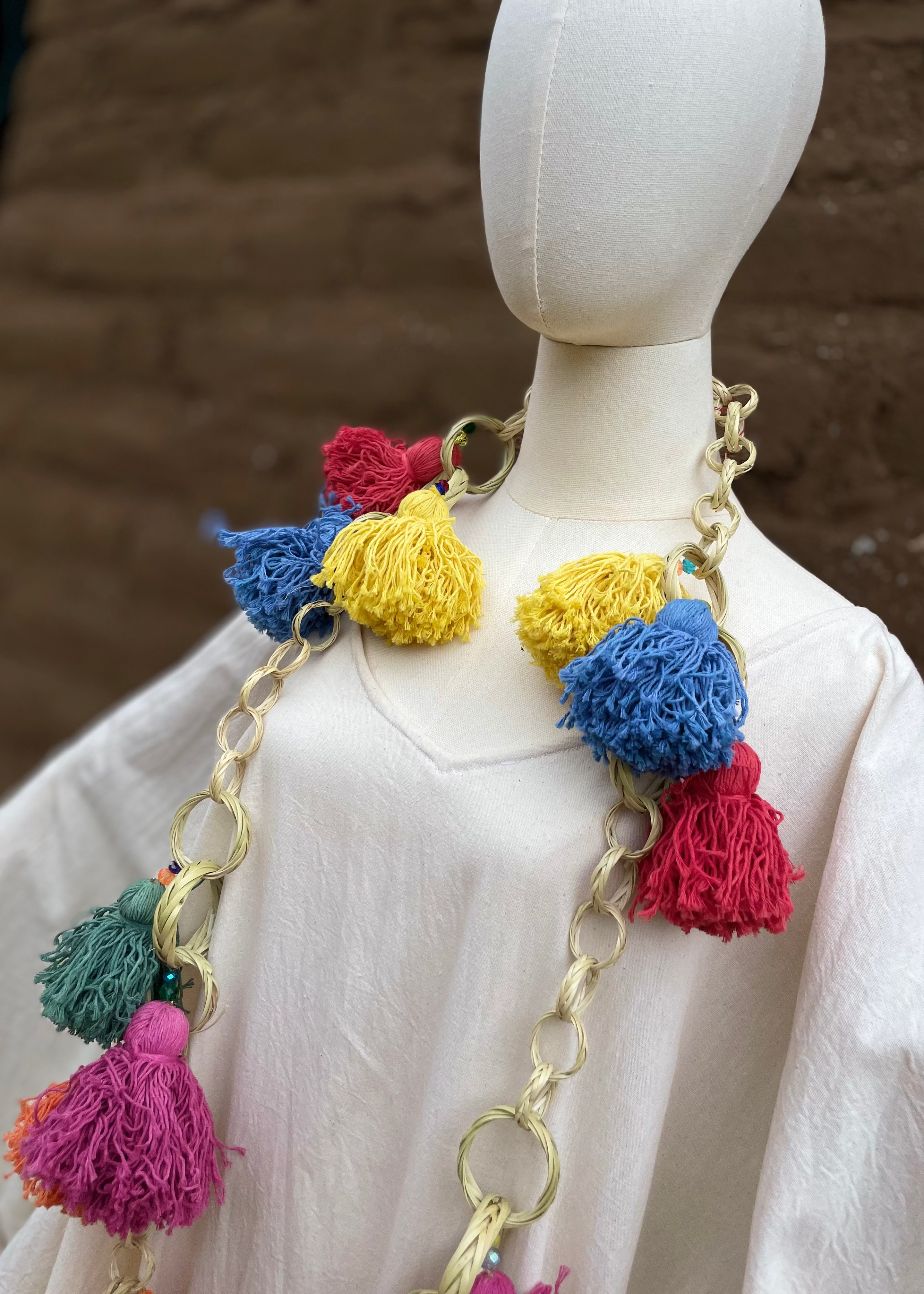 Collar fiesta de carrizo