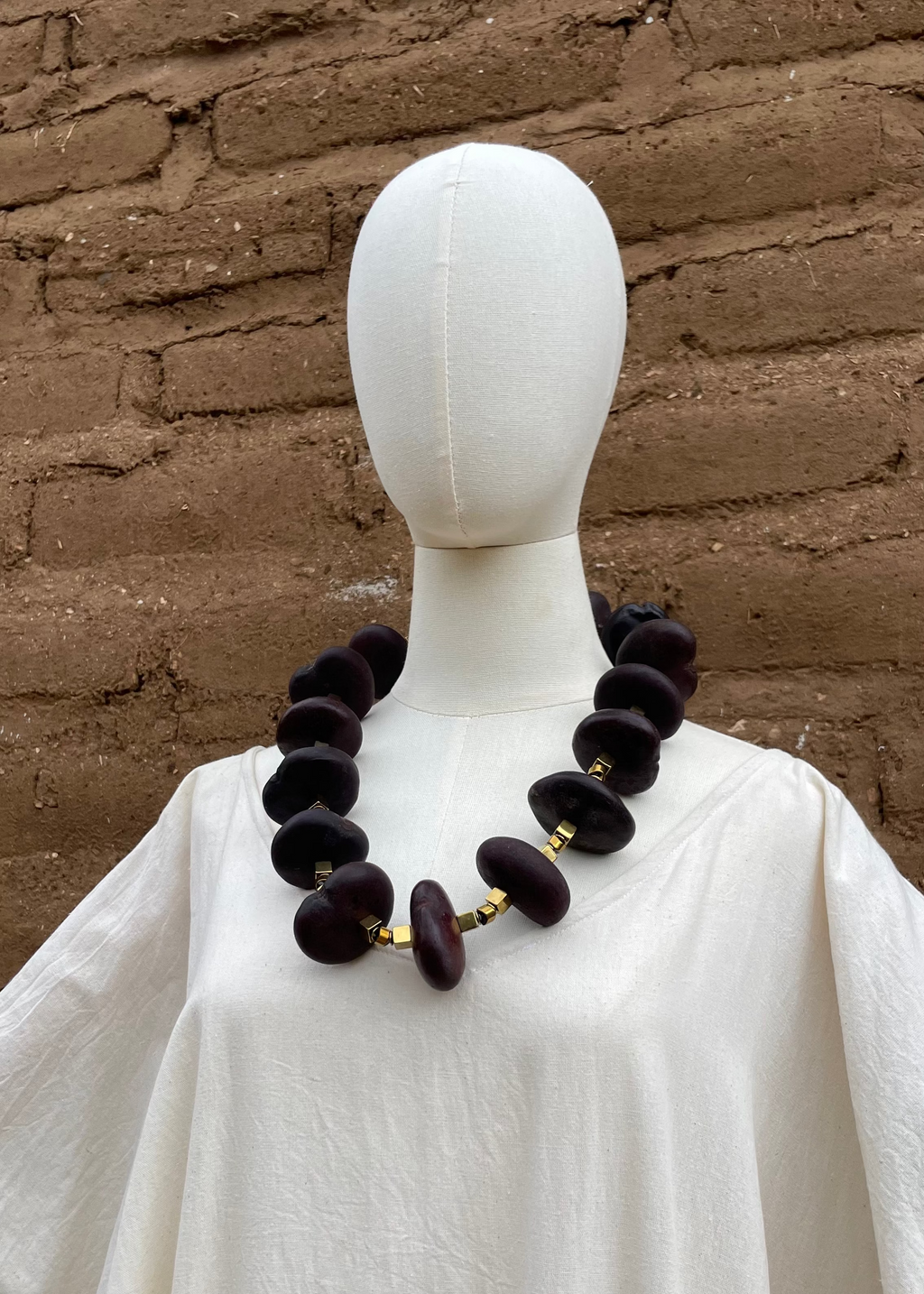 Collar corazón de mono con hematita